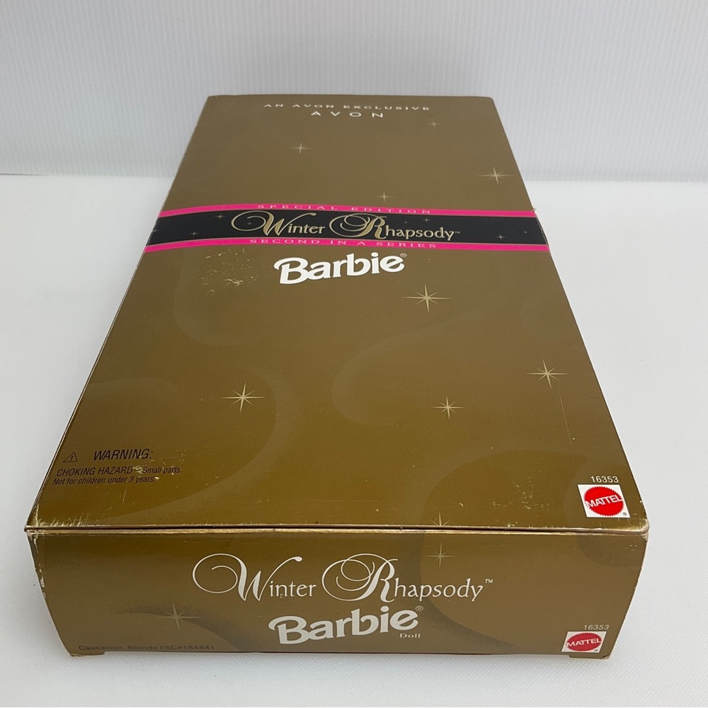 MATTEL x AVON Winter Rhapsody Barbie 2nd in Series Sealed NIB Pink & Plaid Pink - Picture 11 of 11